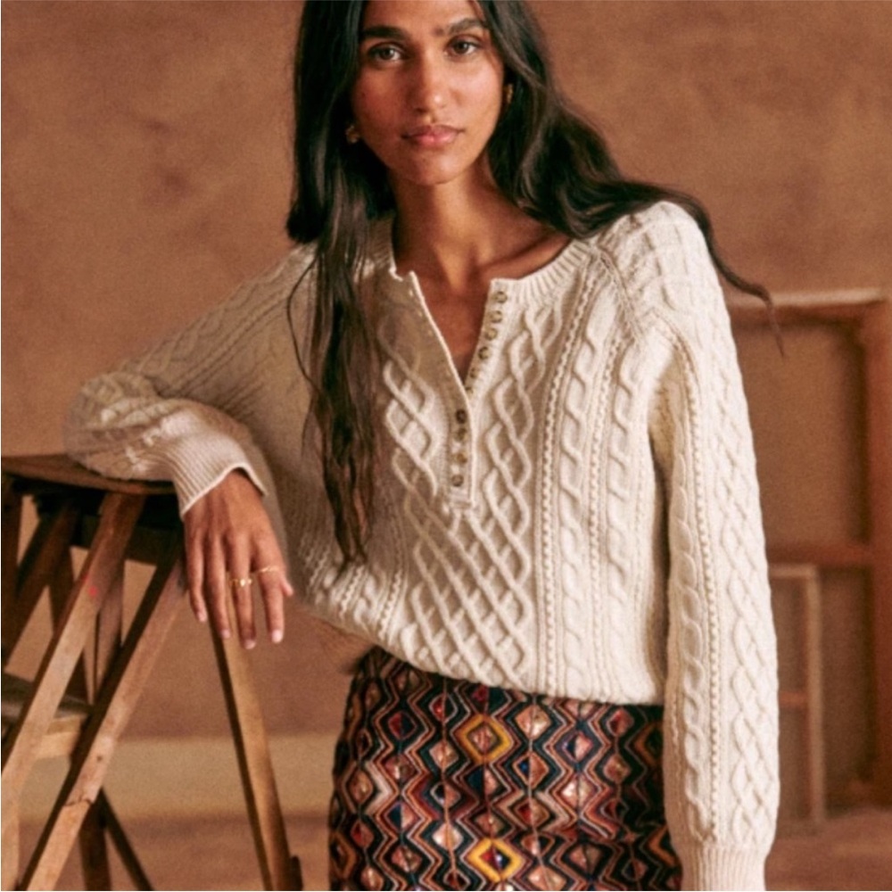 Sézane Bree Jumper, S, Cream